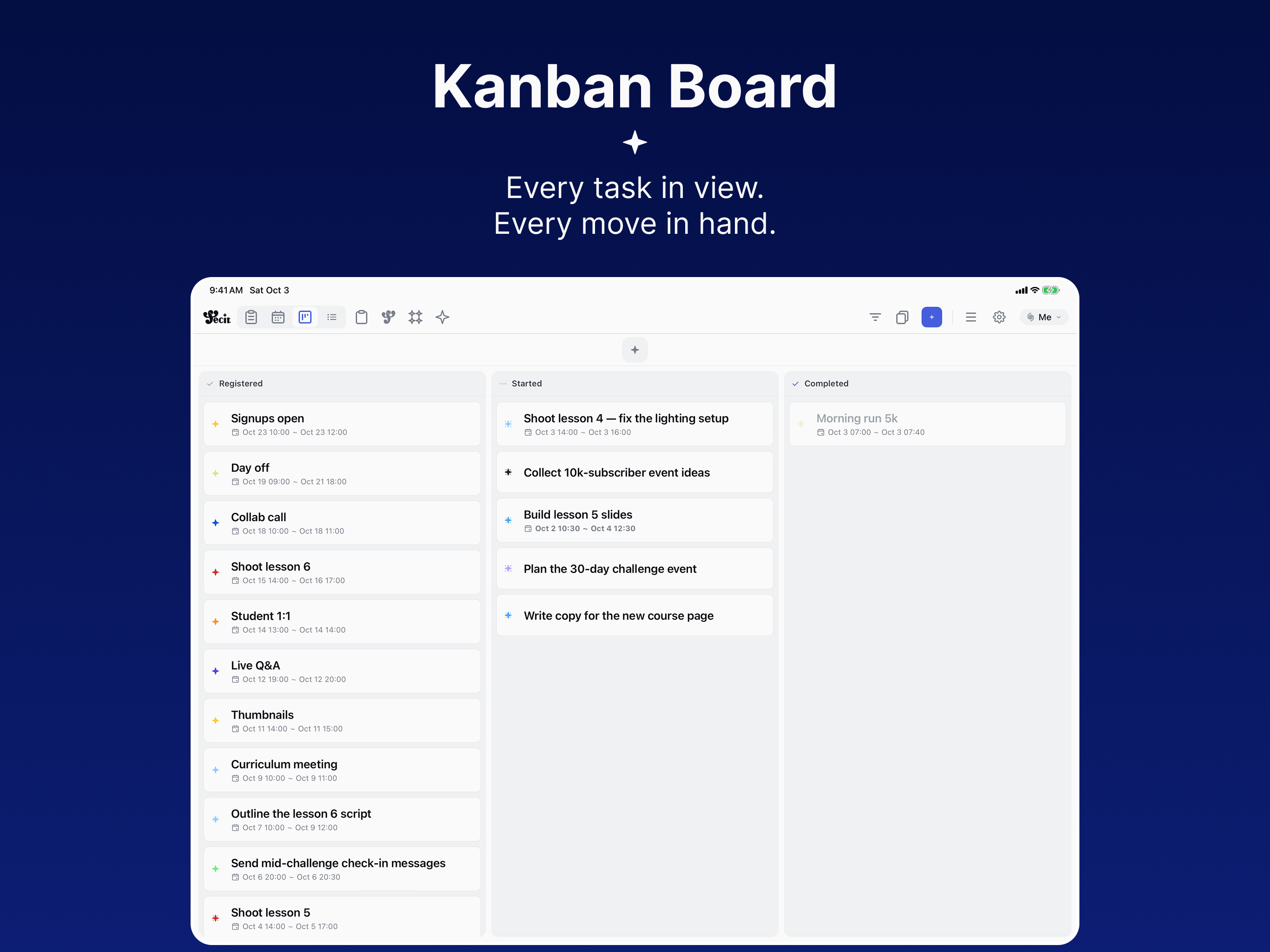 Kanban board