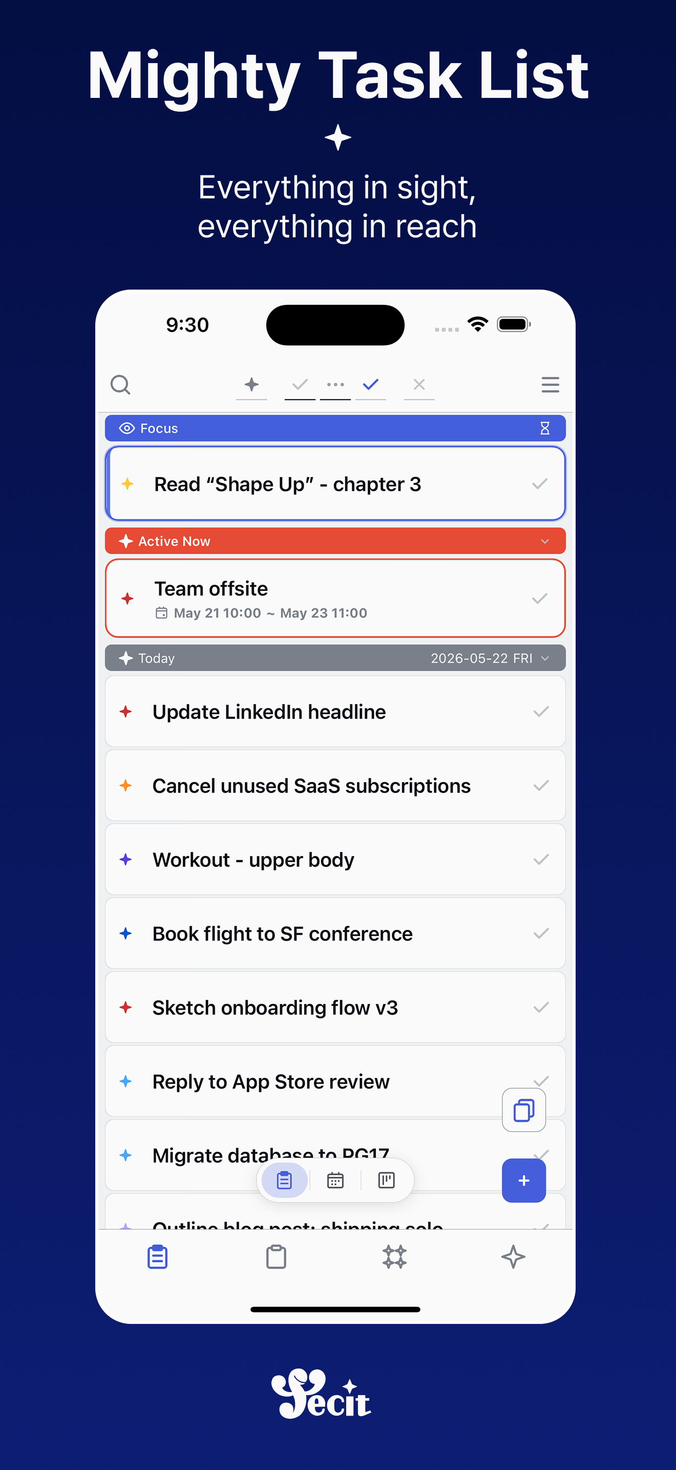 Task list